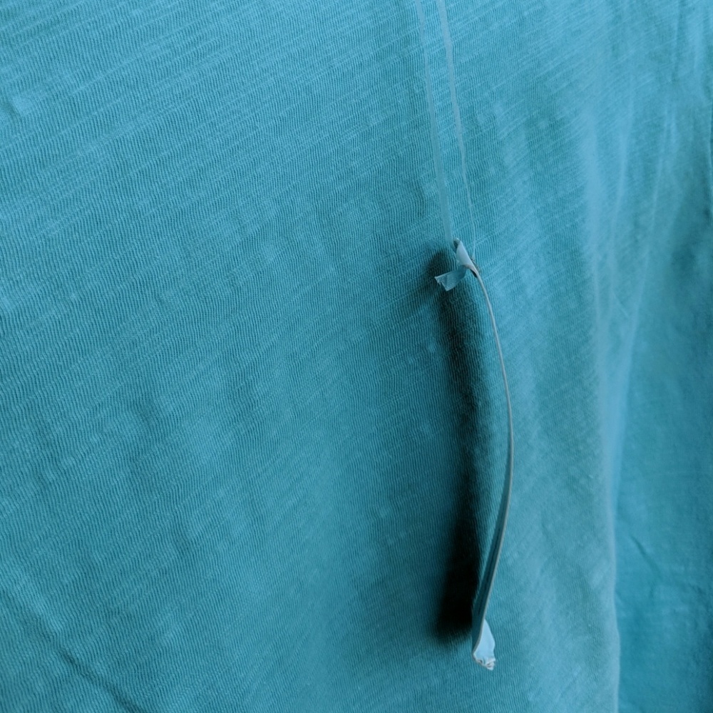 Sleeveless Slub knit Seafoam Side Knot Top - Picture 7 of 8